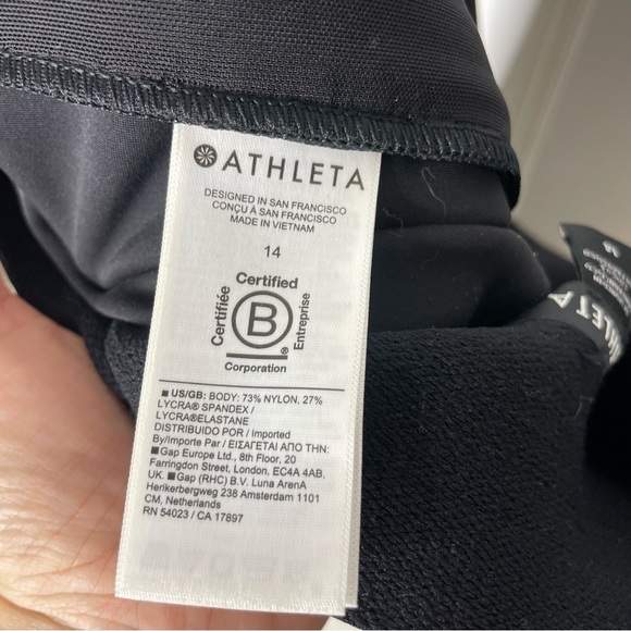 Athleta Stellar Tights Black Size 14 744 - Picture 7 of 10